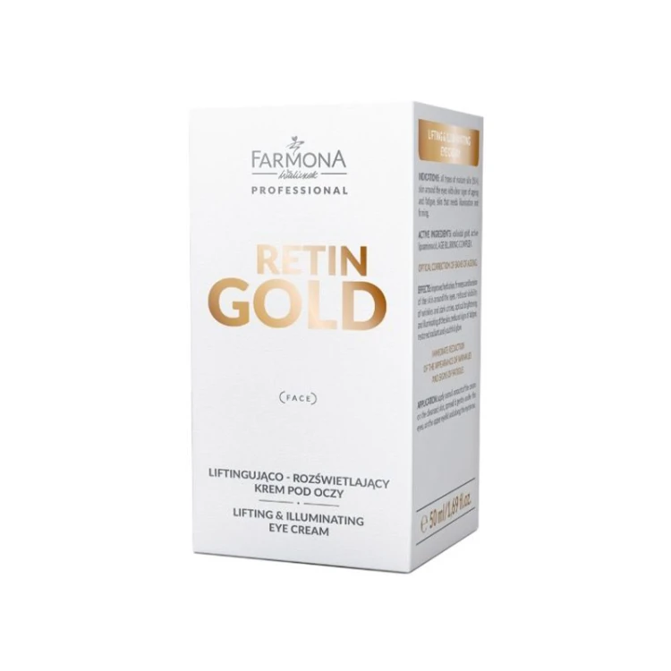 Farmona retin gold liftingujaco-rozświetlający krem pod oczy 50 ml 1