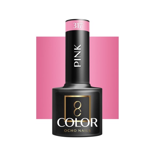 OCHO NAILS Lakier hybrydowy pink 317 -5 g 1