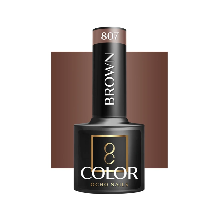 OCHO NAILS Lakier hybrydowy brown 807 -5 g 1