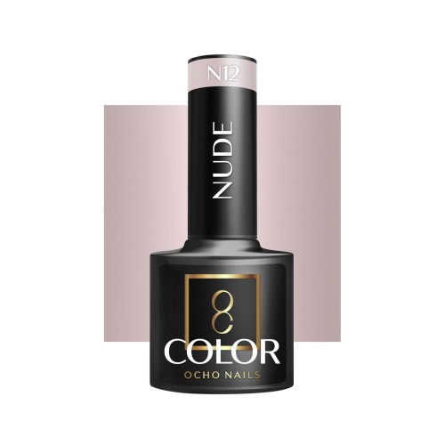 OCHO NAILS Lakier hybrydowy nude N12 -5 g 1