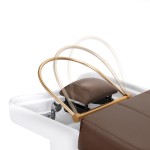 Myjnia fryzjerska z leżanką Head Spa Gabbiano 017 brązowa 7
