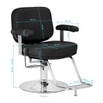 Fotel fryzjerski Omega Astra Plus czarny 11