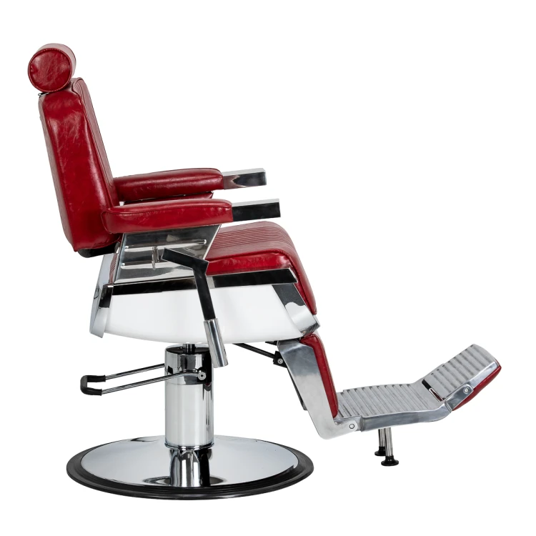 Fotel barberski Gabianno Royal X czerwony 4