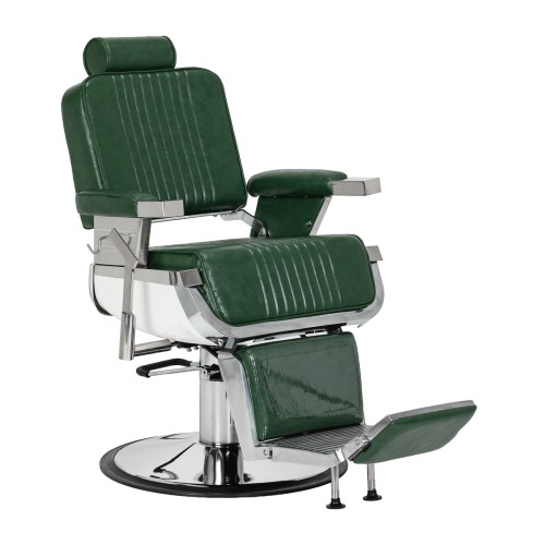Fotel barberski Gabianno Royal X zielony 1