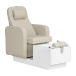Fotel kosmetyczny SPA do pedicure Sillon Elysia kremowy 1