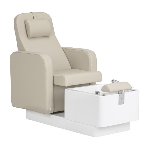 Fotel kosmetyczny SPA do pedicure Sillon Elysia kremowy 1