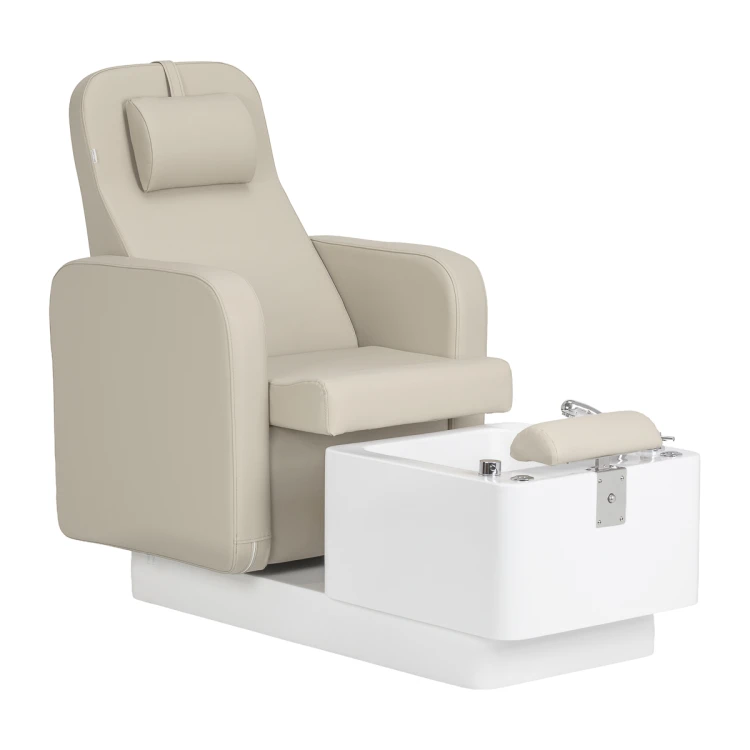 Fotel kosmetyczny SPA do pedicure Sillon Elysia kremowy 1