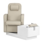 Fotel kosmetyczny SPA do pedicure Sillon Elysia kremowy 2