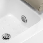 Fotel kosmetyczny SPA do pedicure Sillon Elysia kremowy 11