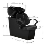 Myjnia fryzjerska Hair System Borneo czarna 11