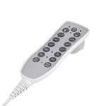Fotel kosmetyczny elektryczny Azzurro 708A 4 silniki z podgrzewaniem super biały 10