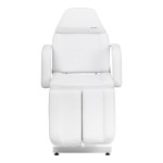 Fotel kosmetyczny hydrauliczny do pedicure Sillon 210 z kołyską i dzielonym podnóżkiem biały 10