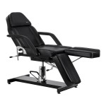 Fotel kosmetyczny hydrauliczny do pedicure Sillon 210 z kołyską i dzielonym podnóżkiem czarny 2