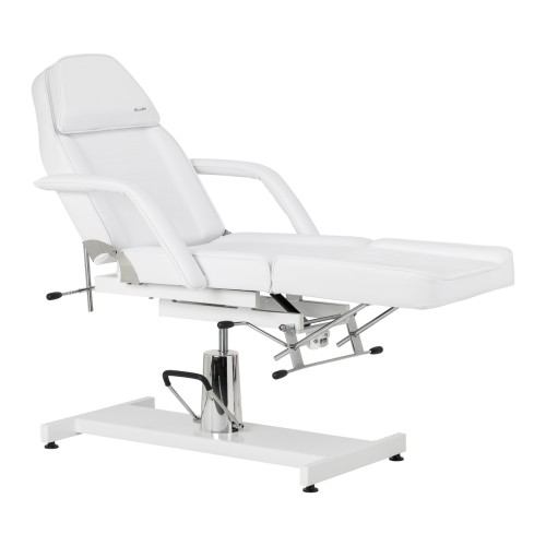 Fotel kosmetyczny hydrauliczny Sillon 210 z kołyską biały 2