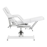 Fotel kosmetyczny hydrauliczny Sillon 210 z kołyską biały 4