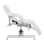 Fotel kosmetyczny hydrauliczny Sillon 210 z kołyską biały 6