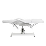 Fotel kosmetyczny hydrauliczny Sillon 210 z kołyską biały 8