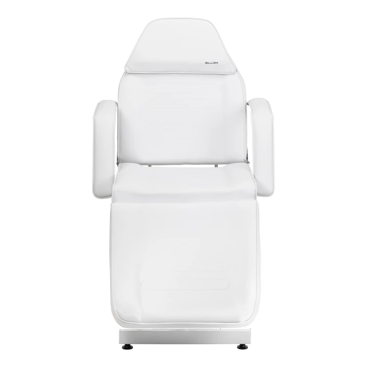 Fotel kosmetyczny hydrauliczny Sillon 210 z kołyską biały 9