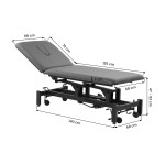 Stół rehabilitacyjny do masażu i fizjoterapii hydrauliczny Balance Solidum 5 Szary 13