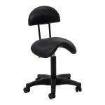 Taboret kosmetyczny 6001B czarny 1