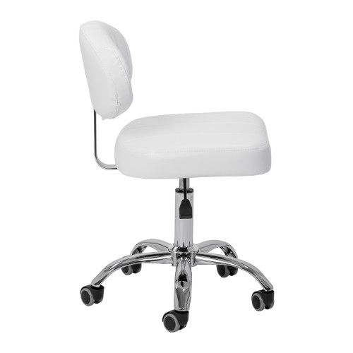 Taboret kosmetyczny Giovanni Y08 biały 2