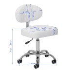 Taboret kosmetyczny Giovanni Y08 biały 11