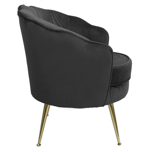 Fotel tapicerowany LUGANO BX-LE69 różowy velvet 2