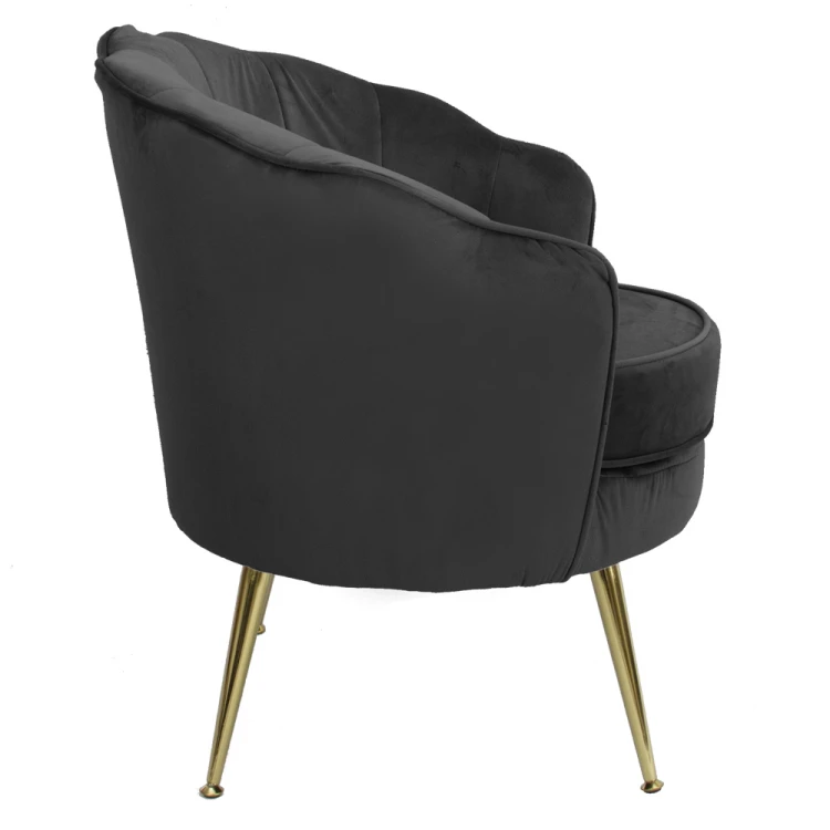 Fotel tapicerowany LUGANO BX-LE69 różowy velvet 2