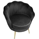 Fotel tapicerowany LUGANO BX-LE69 różowy velvet 3