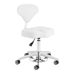 Taboret kosmetyczny Azzurro 156-F bump-up śnieżnobiały 1