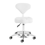 Taboret kosmetyczny Azzurro 156-F bump-up śnieżnobiały 2