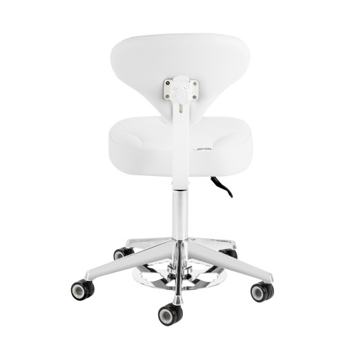 Taboret kosmetyczny Azzurro 156-F bump-up śnieżnobiały 3