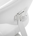 Taboret kosmetyczny Azzurro 156-F bump-up śnieżnobiały 7