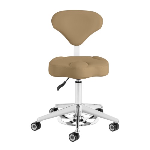 Taboret kosmetyczny Azzurro 156-F bump-up beżowy 2