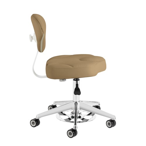 Taboret kosmetyczny Azzurro 156-F bump-up beżowy 4