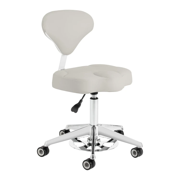 Taboret kosmetyczny Azzurro 156-F bump-up szary 1