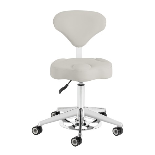 Taboret kosmetyczny Azzurro 156-F bump-up szary 2