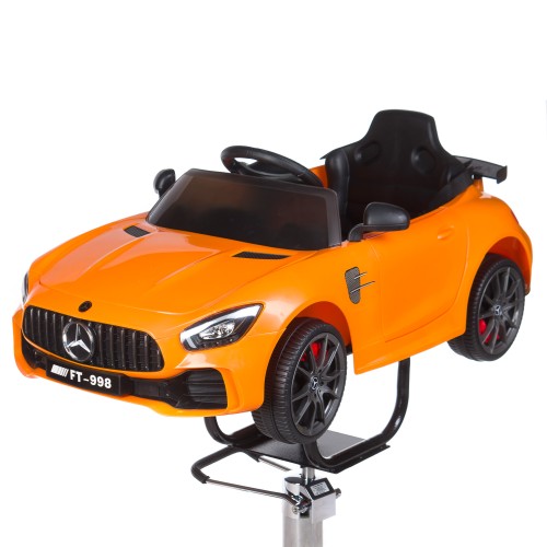 Dziecięcy fotel fryzjerski Mercedes żółty 2