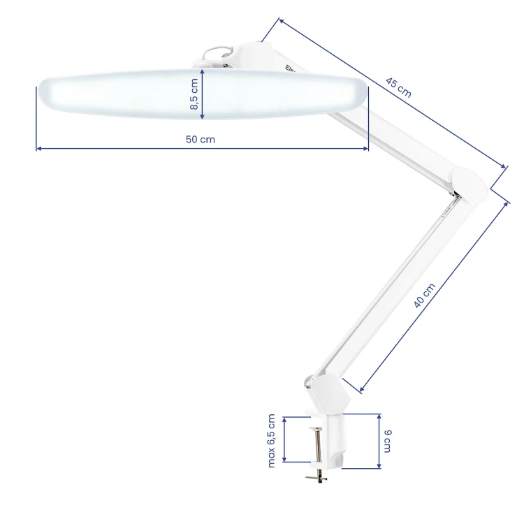 Lampa warsztatowa Elegante LED biała 7