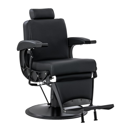 Fotel barberski z masażem Gabbiano Continental czarny 1