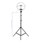 Lampa pierścieniowa Ring Light 13"" 36W LED ze statywem czarna 16