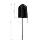 Zestaw pedicure 5 filtrów do frezarki EXO, nośnik gumowy 13mm, kapturki EXO Med Cap 7