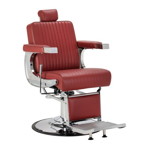 Fotel barberski Gabbiano Visionerio+ czerwony 1