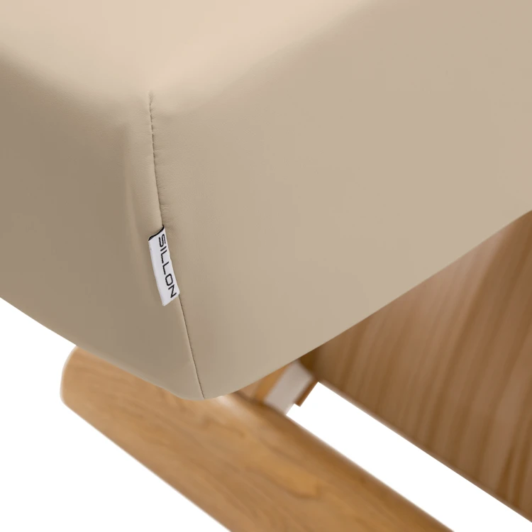 Leżanka SPA Sillon Siesta beżowa z jasnobrązową podstawą 11