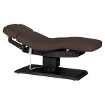 Leżanka SPA Sillon Relax brązowa ciemna z czarną podstawą 1