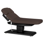 Leżanka SPA Sillon Relax brązowa ciemna z czarną podstawą 2