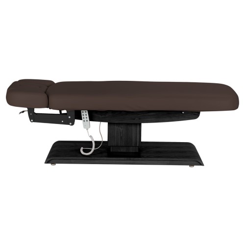 Leżanka SPA Sillon Relax brązowa ciemna z czarną podstawą 5