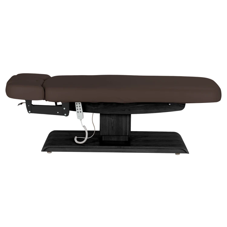 Leżanka SPA Sillon Relax brązowa ciemna z czarną podstawą 5