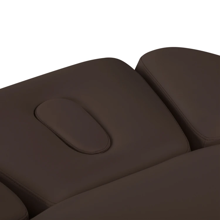 Leżanka SPA Sillon Relax brązowa ciemna z czarną podstawą 11