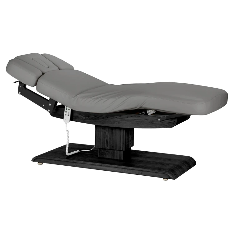 Leżanka SPA Sillon Relax szara z czarną podstawą 1